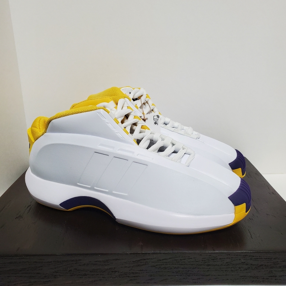 Adidas Originals Crazy 1 Lakers Home GY8947 White Purple Yellow Mens Size 8.5